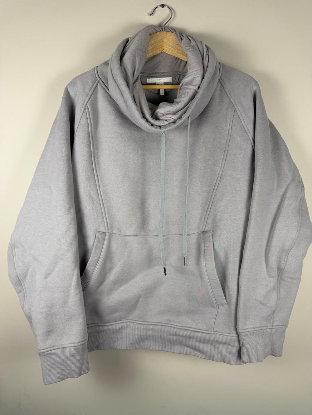 Helmut Lang Funnel Neck Gray Hoodie